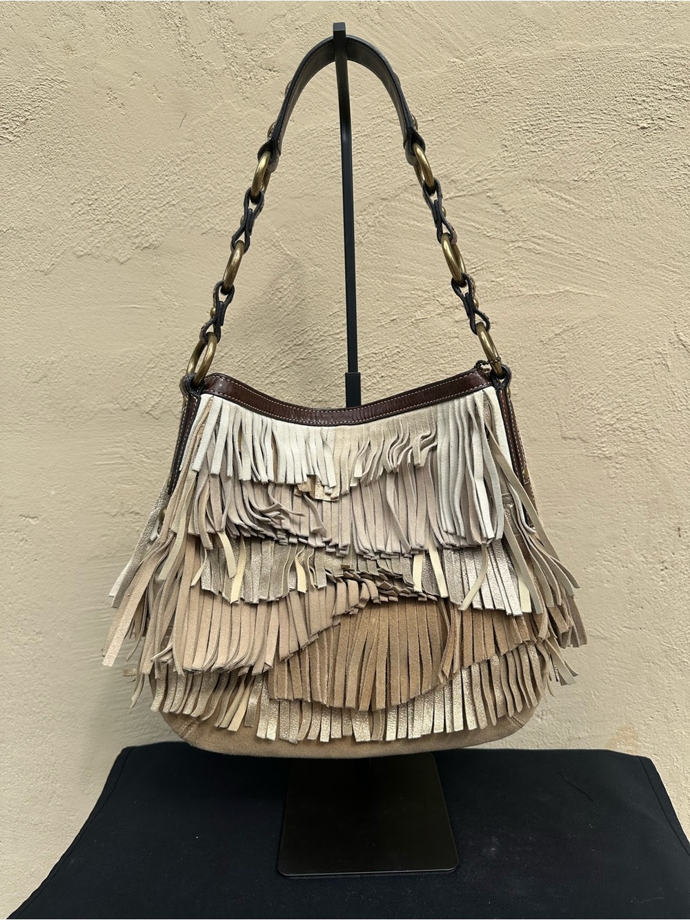 🦤Y2K Coach Suede Fringe Hobo Bag 9155 🦤